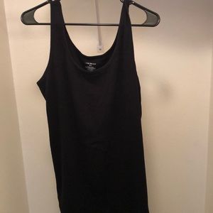 Black ribbed tank top